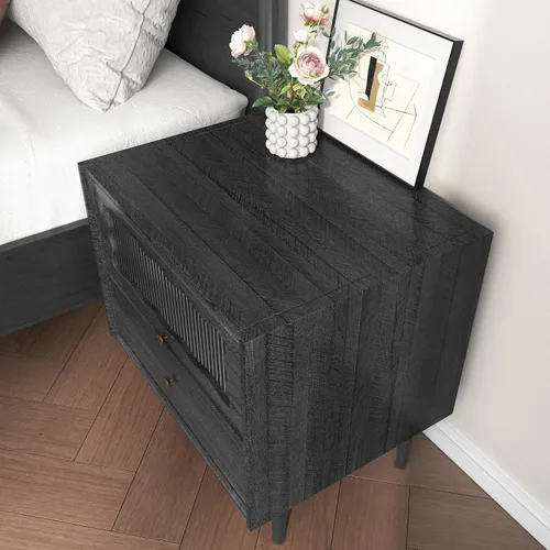Vista 4 de Westick Papel tapiz, textura de madera oscura, negro, autoadhesivo, vinilo impermeable, para encimeras, armarios, cajones de mesa, 12 x 78 pulgadas