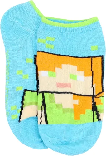 Vista 5 de Minecraft Calcetines de corte bajo para niños paquete de 6 pares