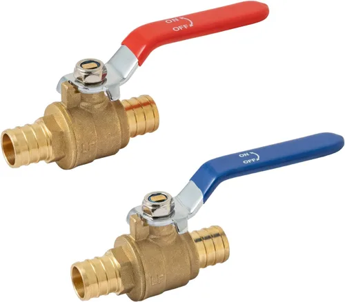 Vista 10 de SUNGATOR 1 paquete de válvulas Pex de 1 pulgada, válvula de bola Pex de latón de puerto completo válvula de cierre de cuarto de vuelta, ASTM F1807