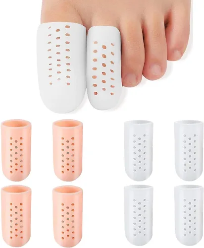 Vista 8 de Protectores de dedos grandes, 8 unidades de silicona para dedos grandes y puntera de gel para hombres y mujeres, para evitar el alivio del dolor