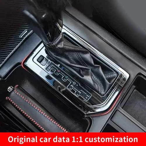 Vista 5 de Para Toyota Land Cruiser Prado 150 Lc150 Fj150 2010-2017 Accesorios de decoración interior, cubierta de caja de cambios de panel de acero inoxidable