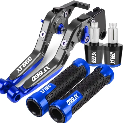 Vista 23 de NIKKHO Palanca de embrague de freno para YA & MAHA XT660 XT660R XT660X Tenere XT 660 2004-2011 Palancas de embrague de freno manija de embrague