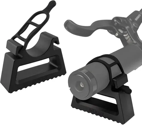 Vista 2 de Bicycle Portable Handlebar Support for Bike Maintenance, Anti-Slip Base & Silicone Straps, 3D-Printed Polymer Inverted Repair Stand Jack for MTB