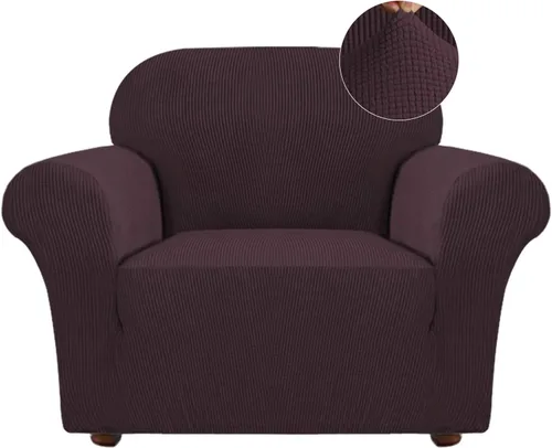 Vista 50 de Turquoize Funda elástica para silla reclinable, funda para sofá reclinable, funda de sofá de 1 pieza con bolsillo lateral, funda protectora