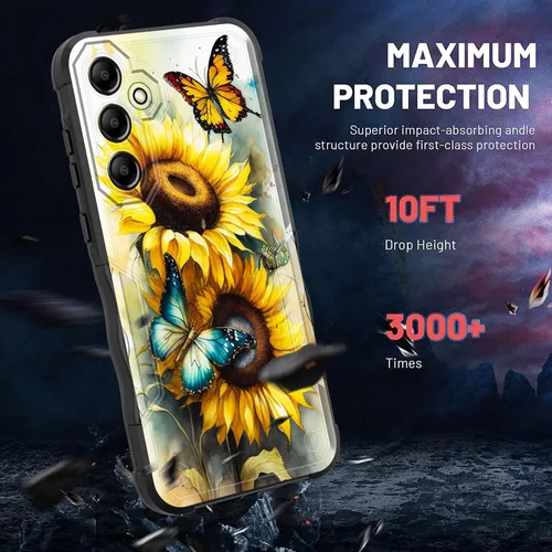 Vista 809 de Funda para Galaxy A14 5G, [Doble Capa][Protección contra Caídas de Grado Militar de 10 Pies] [Antideslizante] Funda Resistente a Prueba de Golpes