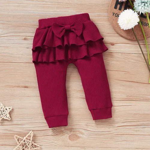 Vista 5 de Aalizzwell Conjunto de mameluco acanalado para bebés y niñas prematuros, para otoño e invierno