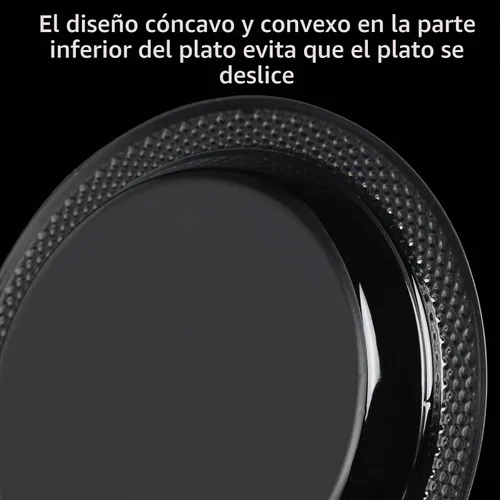 Vista 5 de Sabary Juego de 600 platos de plástico transparente de 6 pulgadas, platos de postre de plástico a granel redondos transparentes desechables