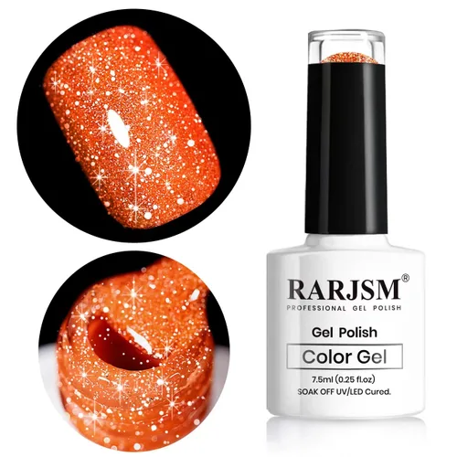 Vista 32 de RARJSM - Esmalte de uñas de gel con purpurina, de color verde oliva, brillante y brillante, para manicura DIY y salón de uñas, requiere secado