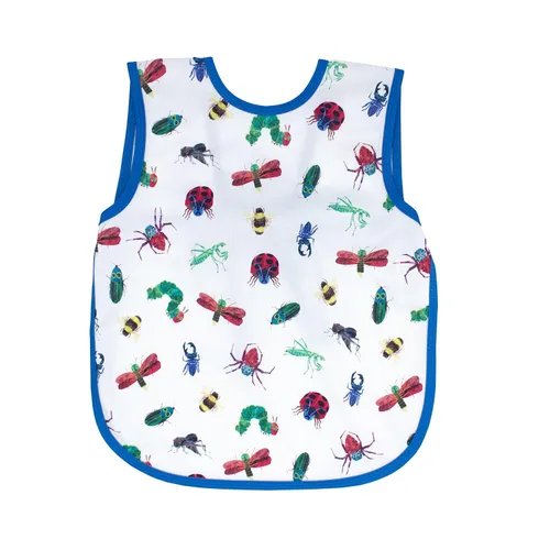 Vista 2 de BapronBaby Eric Carle Bug World Bapron - Babero más seguro sin corbata para el cuello para bebés y niños pequeños, suave, impermeable, resistente a