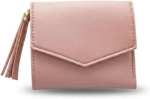 Vista 21 de Cartera con tarjetero RFID para mujer, billetera delgada, plegable, multitarjeta, con cremallera, monedero