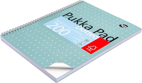 Vista 4 de Pukka Pad, Libro Jotta metálico de puntos A4 para gráficos, arte, diario de viñetas, paquete de 3, 11.7 x 9.1 in, cuaderno encuadernado con papel