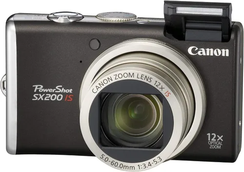 Vista 4 de Canon PowerShot SX200IS - Cámara digital de 12 MP con zoom estabilizado de imagen óptica de gran angular 12x y pantalla LCD de 3,0 pulgadas (Negro)