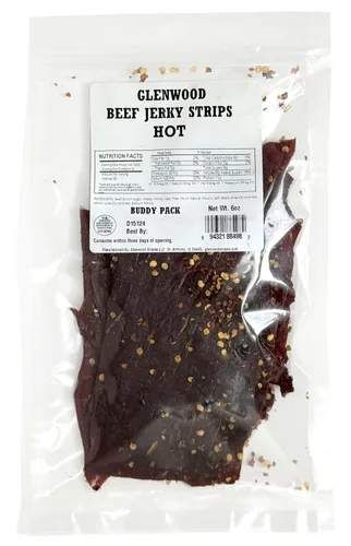 Vista 9 de Glenwood Beef Jerky tierna - Tiras de carne seca de res de 6 onzas (6 onzas, original)