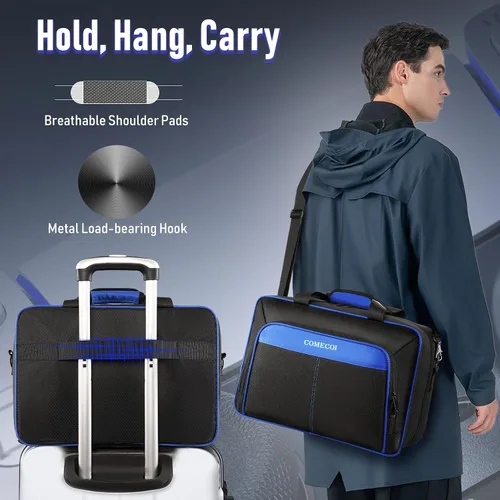 Vista 5 de COMECOI Carrying Case for PS5, Travel Case for PS 5 Protective, Large Capacity Storage Bag Compatible with Playstation 5 Disk Digital Edition