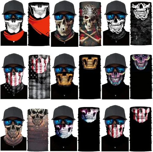 Vista 2 de Neck Gaiter MaskUV Protection Bandana Gator Face Cover Covering MaskTube ScarfNeck Warmer BalaclavaHeadband for Outdoors