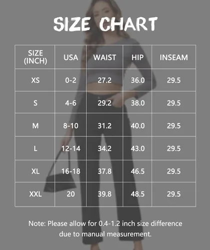 Vista 6 de Agenlulu Pantalones de vestir para mujer, elásticos, pantalones de trabajo, casuales, pierna recta, cintura alta, tela resistente a las arrugas