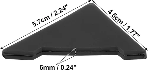 Vista 2 de X AUTOHAUX 2 unids PVC universal puerta esquina borde guardias parachoques cubierta negro