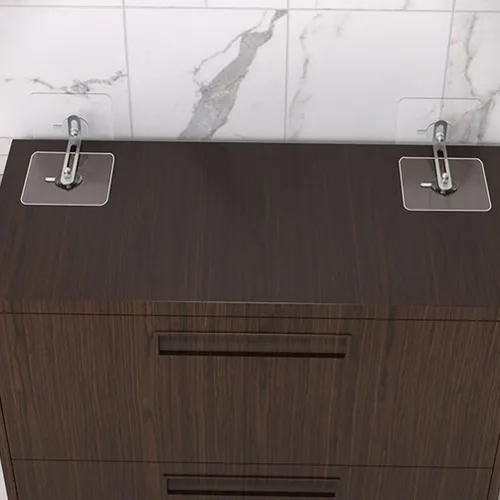 Vista 4 de Cabilock Ganchos adhesivos para muebles de pared, anclaje de pared, anclajes de punta autoadhesiva para TV