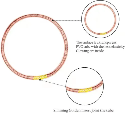 Vista 2 de Juego de pulseras de gelatina con purpurina joyas a la moda con forro de polvo dorado pulseras ligeras y bonitas para mujeres y niñas