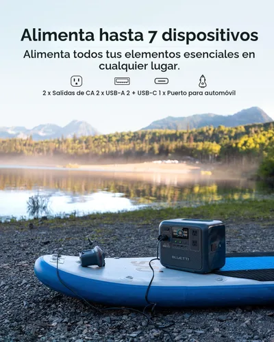 Vista 3 de BLUETTI Generador solar portátil de la batería de la estación eléctrica Elevación de potencia de 2000 W, 45 minutos 0-80% de carga rápida, 20 ms