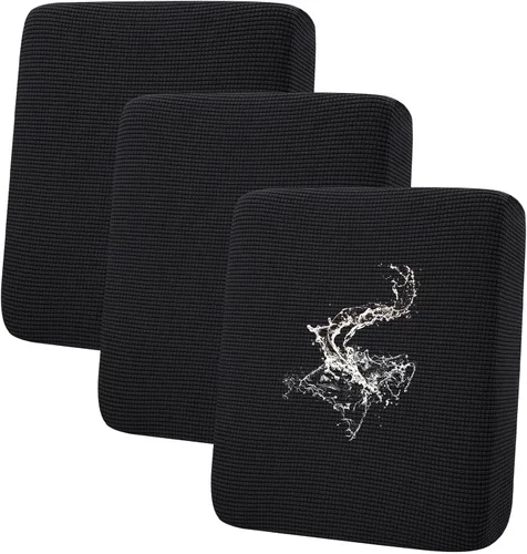 Vista 66 de Fundas impermeables para sofá seccional, fundas de cojín antideslizantes para sofá Ajuste seccional en forma de L, tela jacquard elástica, parte