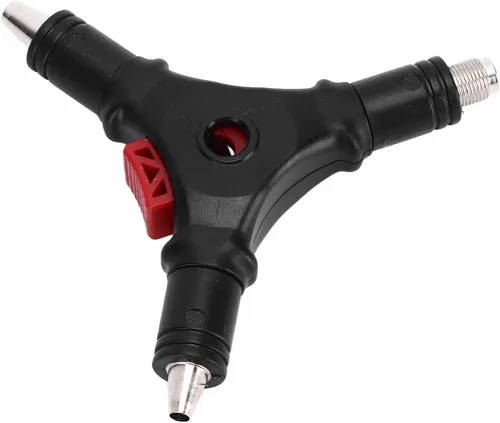 Vista 9 de Conector F 4 en 1, herramienta de ensanchamiento de instalación de compresión coaxial, herramienta de compresión pelacables multifunción para cable