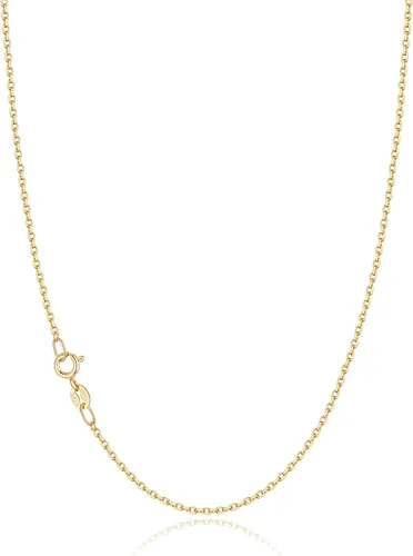 Vista 7 de Jewlpire 18k Gold Plated 925 Sterling Silver Chain Necklace for Women, 1.2mm Cable Chain Necklace Super Sturdy & Shiny Women's Chains Necklaces