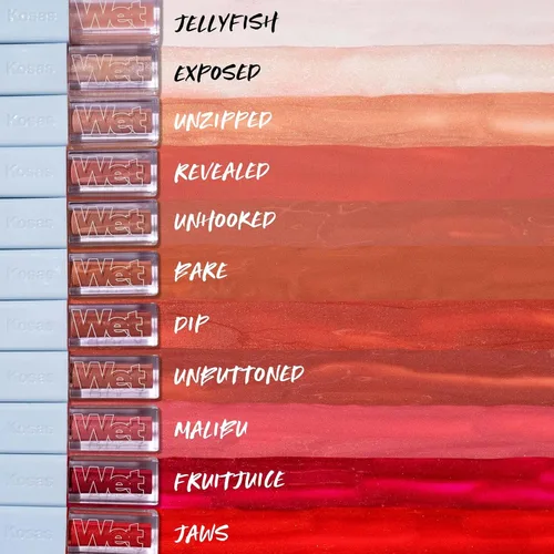 Vista 8 de Kosas Wet Lip Oil Gloss - Tratamiento hidratante y voluminizador de labios con ácido hialurónico y péptidos, acabado no pegajoso (sin abrir)