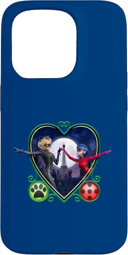 Vista 14 de Miraculous Ladybug and Cat Noir The Movie Heart - Carcasa para iPhone 17