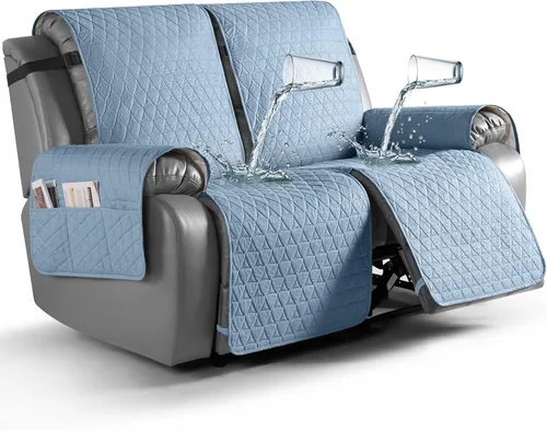Vista 19 de TAOCOCO Funda reclinable 100% impermeable, antideslizante, lavable, con correas elásticas para las piernas, protector de muebles para perros