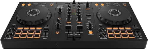 Vista 2 de Pioneer DJ DDJ-FLX4 Controlador de 2 cubiertas y paquete de auriculares Bluetooth DJ HDJ-CUE1BT