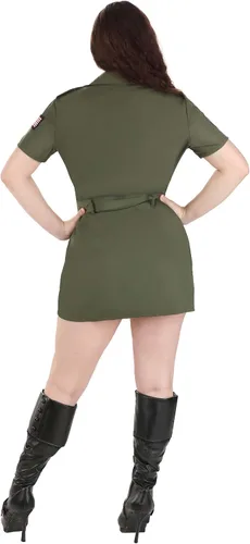 Vista 5 de Dreamgirl Disfraz de piloto de combate para mujer, disfraz de piloto, disfraz de Halloween