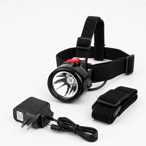 Vista 10 de Linterna frontal LED recargable, resistente al agua, a prueba de explosiones, casco de alta potencia con largo tiempo de funcionamiento para minería