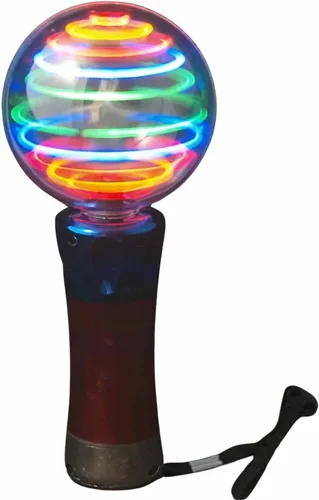 Vista 3 de Varita Giratoria Intermitente Tormenta de Meteoros con Luz LED Bola Mágica de Patrón Cambiante Orbe Sensorial Novedoso Recuerdo de Fiesta