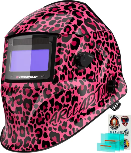 Vista 15 de ARCCAPTAIN - Casco de soldadura de oscurecimiento automático, capucha de soldadura de color real 1/1/1/1, sensor de arco 4, tiempo de respuesta