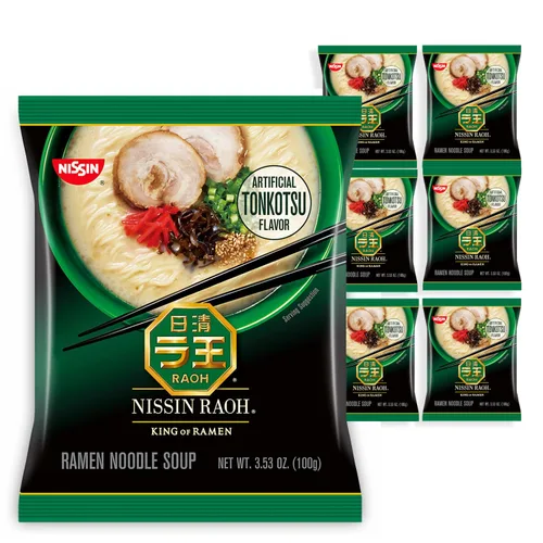 Vista 11 de Nissin RAOH - Sopa de fideos ramen, salsa de soja, 3.77 onzas (paquete de 6)