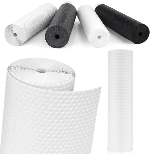Vista 8 de Forros de Cajón, Revestimiento de Estante Impermeable, Antideslizante No Adhesivo Libre de BPA, Revestimiento de Armario de Cocina, Revestimiento