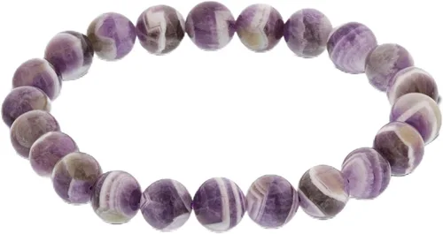 Vista 251 de Gem Avenue Handmade Round Bead Stretch Bracelet Unisex Natural Stone Beaded Jewelry for Men & Women, Elastic Wristband for Daily Wear