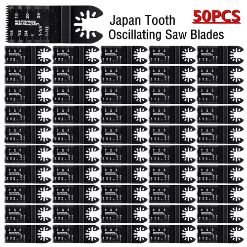 Vista 8 de Ettonsun 20 hojas de sierra oscilantes japonesas de madera multiherramienta, cuchillas universales multiusos para corte rápido, compatibles con Fein