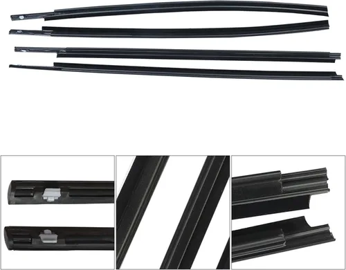 Vista 5 de Reemplazo de la correa del sello del burlete de moldura de ventana para Toyota Tundra CrewMax 2007-2018 68160-0C020 68210-0C020 68163-0C020