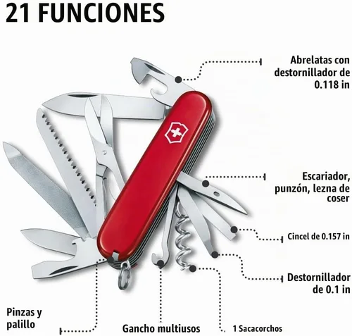 Vista 5 de Victorinox Swiss Army Ranger – Navaja de bolsillo, color rojo, 91 mm