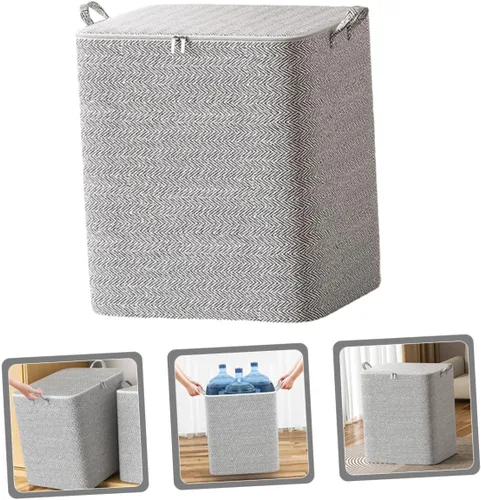 Vista 2 de Bolsa de almacenamiento de ropa 150l Organizador de almacenamiento de tela de gran capacidad con cremallera Organización para el hogar