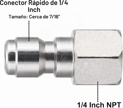 Vista 2 de RIDGE WASHER Acopladores para lavadora a presión, enchufe de conexión rápida de 1/4, paquete de 2