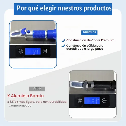 Vista 4 de Refractómetro DEF 0-40% AdBlue Concentración de Urea de Fluido de Escape Diesel Refractómetro Portátil con ATC para Diesel Automotriz, Hecho