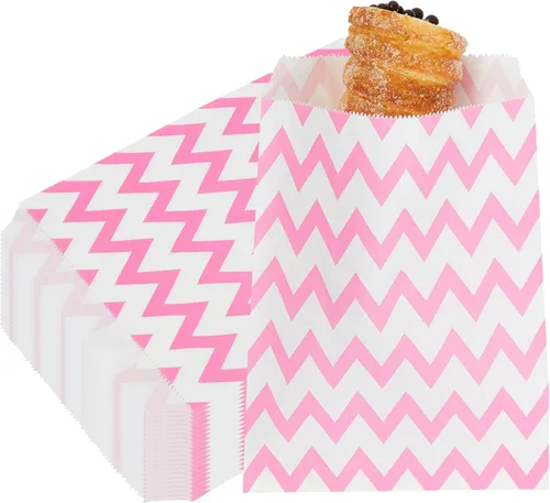 Vista 20 de Restaurantware Bolsa de papel rectangular negra, 7 x 5 pulgadas, paquete de 100 Negro