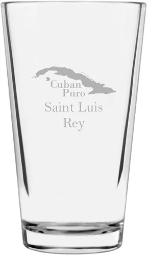 Vista 14 de Montecristo Cuban Cigar Temático Grabado 16oz Vaso de Pinta