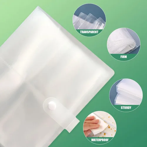 Vista 8 de BetterJonny - Organizador de tarjetas de índice de 3 x 5, tarjetas de índice de plástico transparente, bolsas organizadoras de libros, soporte