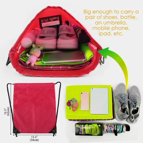 Vista 3 de BeeGreen Bolsas con cordón a granel 2024405060100 bolsas de cincha para hacer ejercicio, gimnasio, equipo deportivo para hombres, mujeres y niños