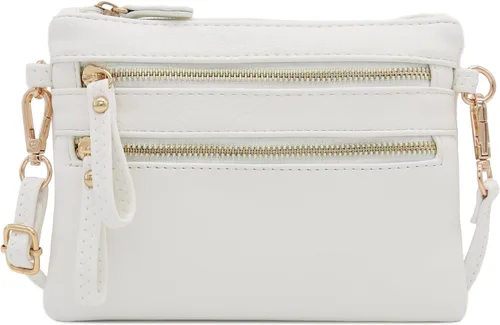 Vista 67 de Bolso de hombro cruzado con múltiples bolsillos y cremallera y correa de muñeca pequeña