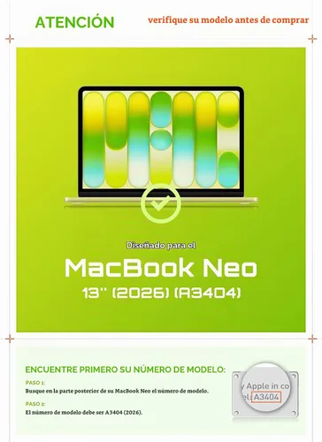 Vista 8 de SUPCASE Funda para MacBook Neo de 13 pulgadas 2026, modelo A3404 A18 Pro Cítrico